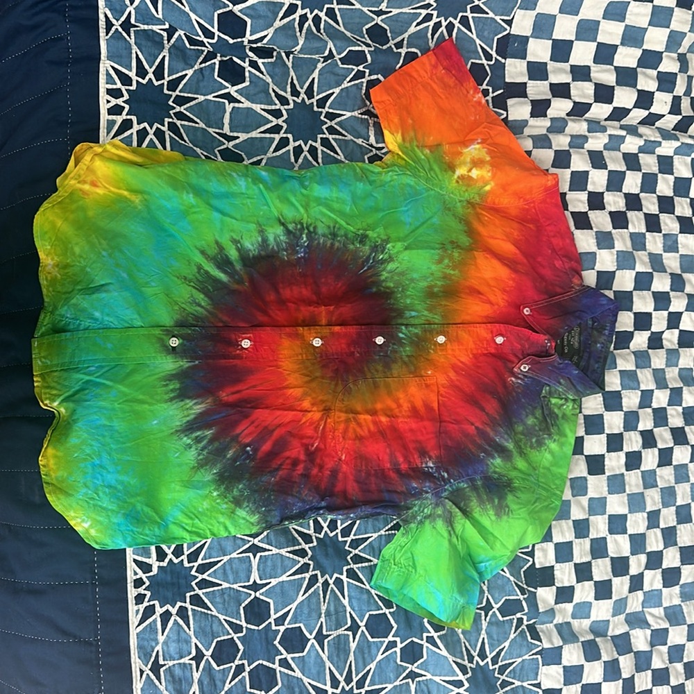 GITMAN BROS. VINTAGE TIE-DYE SHORT SLEEVE BUTTON-DOWN
SIZE S, MADE IN USA. - Picture 4 of 4
